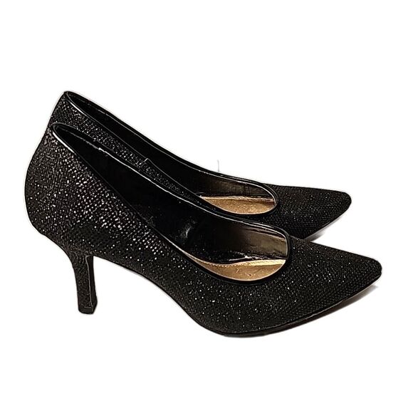 Shoes by Fioni Night Black Shimmer Size 5 - Picture 3 of 6